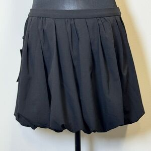 Emerson Lang Black Bubble Hem Maternity Skirt NWT Women’s Large